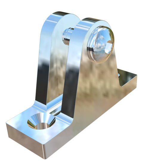 Titanium 90 Degree Deck Hinge with 1/4 inch pin for 1 inch top cap